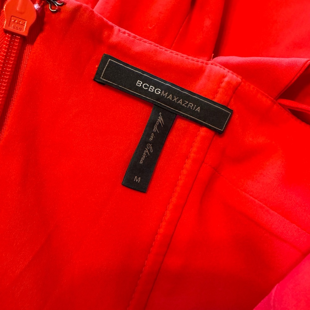 BCBGMAXAZRIA Bustier Jumpsuit in Scarlet Women's Size Medium - Picture 5 of 9